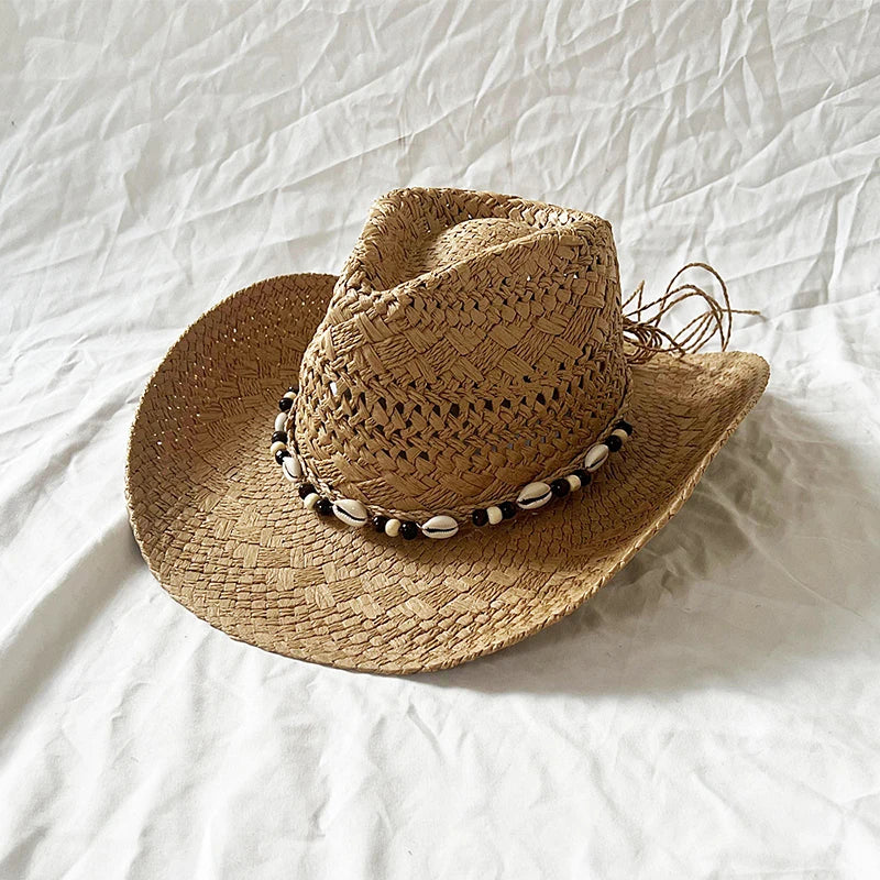Sterling Ocean Nomad™ Wide Brim Straw Hat Shell Band