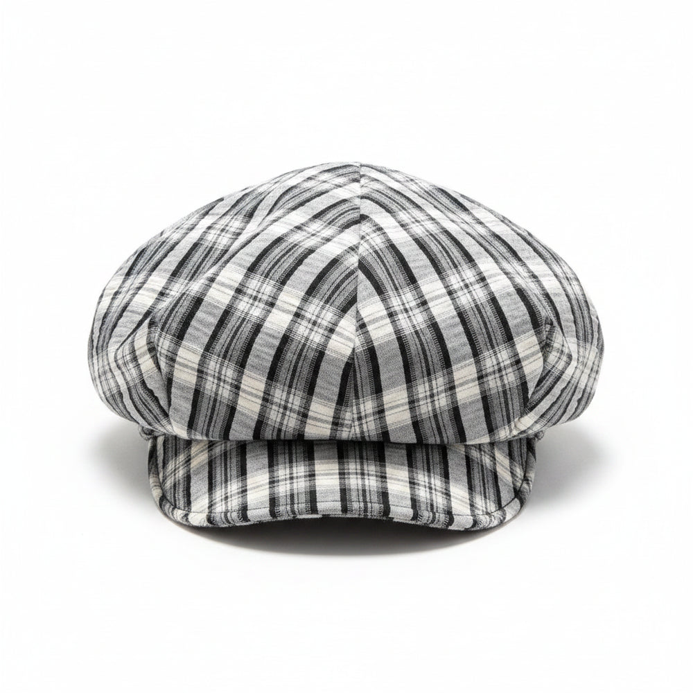 Sterling Mirelle Plaid Beret™ Soft Brim Octagonal Crown