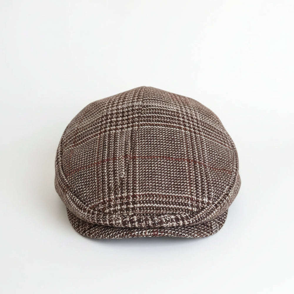 Sterling Casual Plaid Newsboy Cap™ Polyester Tweed Adjustable Fit