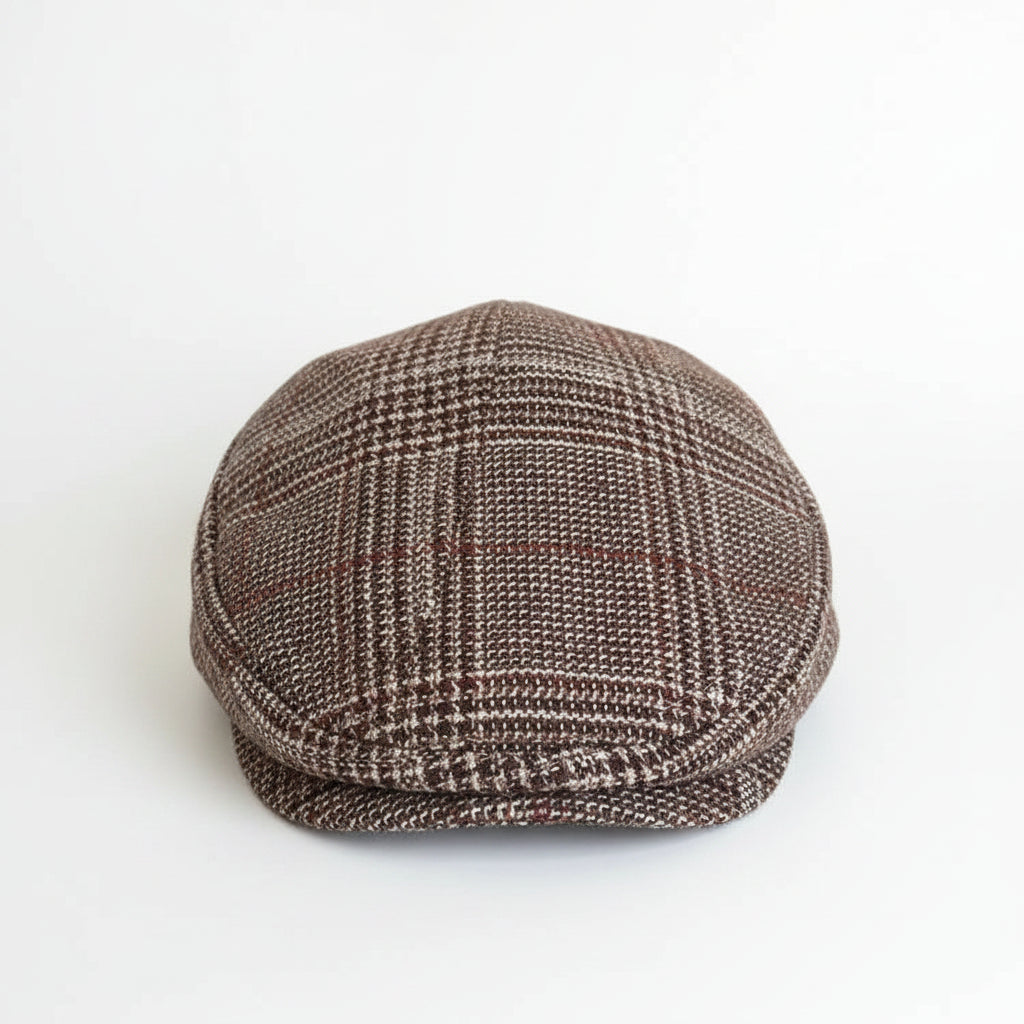 Sterling Casual Plaid Newsboy Cap™ Polyester Tweed Adjustable Fit