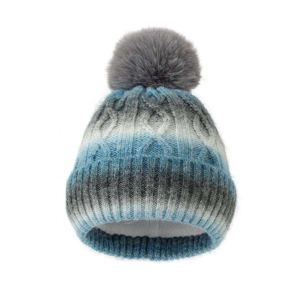 Sterling Aurelia Multicolor Knit Beanie™ with Pompom