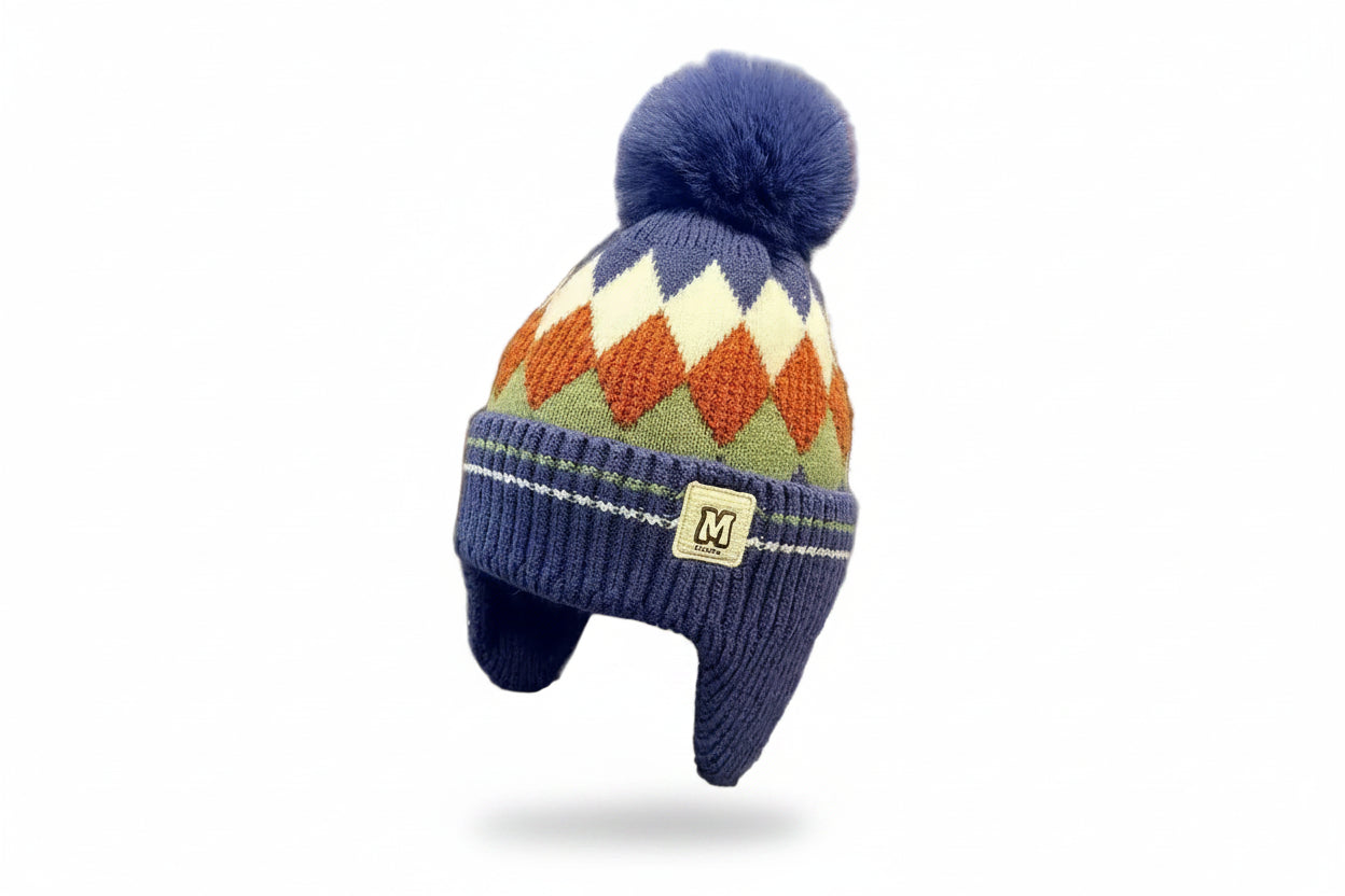 Sterling™ Kids Winter Knit Beanie with Earmuffs