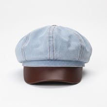 Sterling Newsboy Cap™ Washed Denim with Octagonal Crown