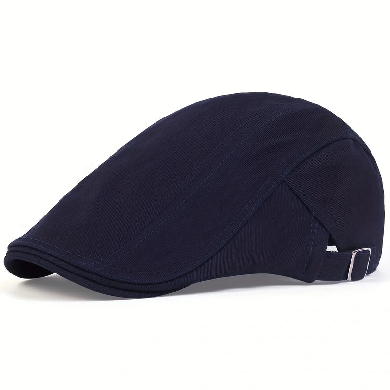 Sterling Vintage Patchwork Flat Cap™ Washed Fabric Paneled Visor
