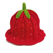 Sterling™ Crochet Knit Beanie with Floral Fruit Detail