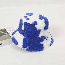 Sterling Mirelle Reversible Corduroy Bucket Hat™  With Cow Print Fleece