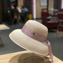 Sterling Coastal Luxe™ Wide Brim Straw Hat Black Ribbon