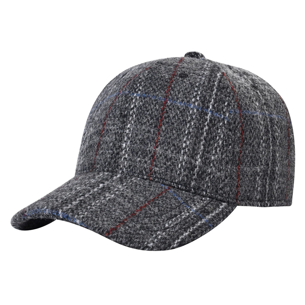 Sterling Hawthorne Wool Tweed Baseball Cap™   With Soft Crown