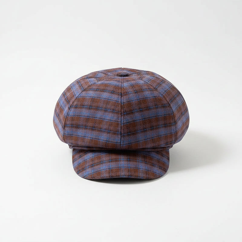 Sterling Huanji Lightweight Octagonal Beret™  With Cloud Check Pattern