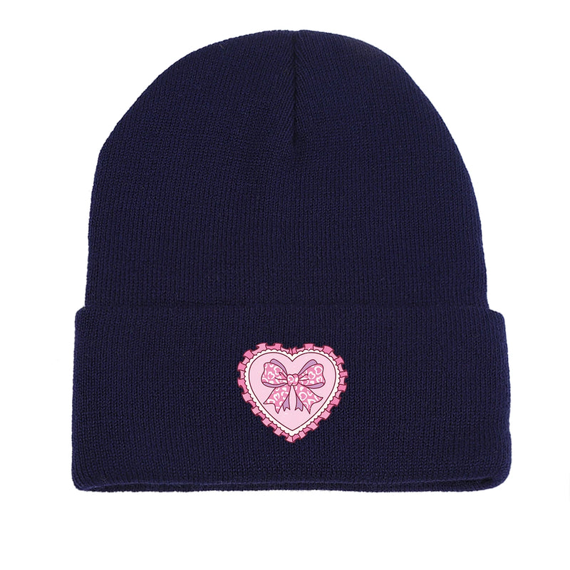 Sterling™ Pink Bow Love Cuffed Beanie