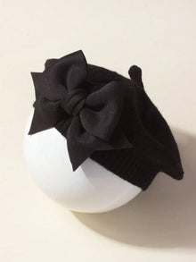 Sterling™ Baby Knit Beret with Bow Detail