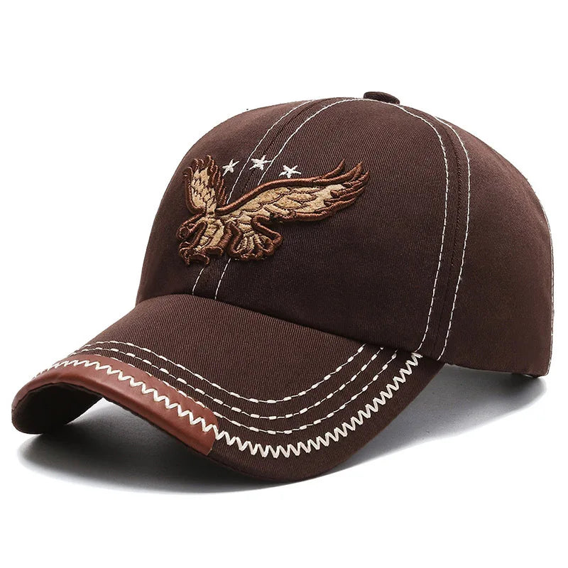 Sterling Eagle Embroidery Baseball Cap™ Fabric Four Season Shade