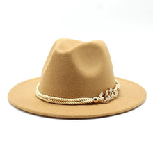 Sterling Fedora Hat Rope Band™ With Chain Accent