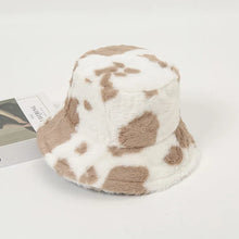 Sterling Mirelle Reversible Corduroy Bucket Hat™  With Cow Print Fleece