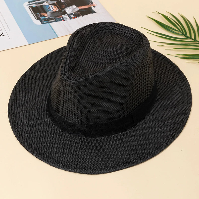 Sterling Monaco Classic™ Straw Fedora Espresso Band