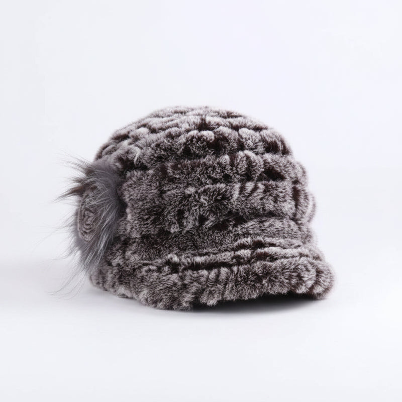 Sterling Rex Knit™ Beanie Winter Hat Rabbit Fur Soft Knitted Finish