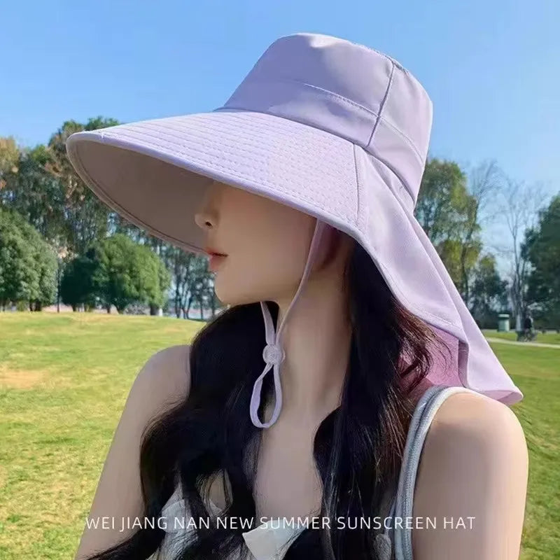 Sterling Solara Shield™ Wide Brim Fabric Sun Hat With Chin Cord