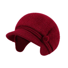 Sterling Winter Hat™ Set Curved Brim Lined Beanie Flower Detail Neck Warmer