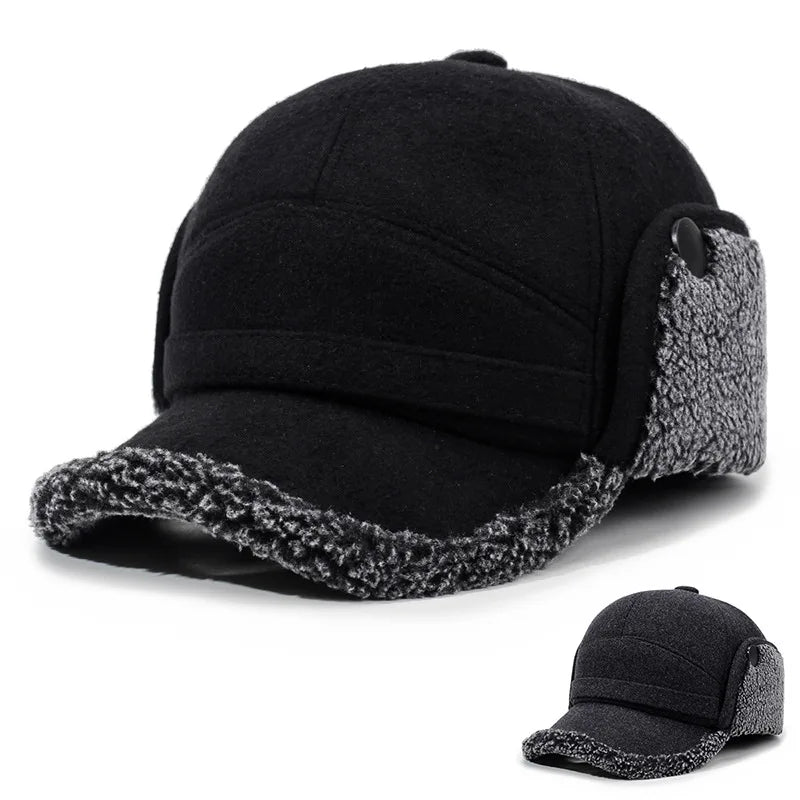 Sterling™ Fleece Earflap Baseball Cap with Fold Down Coverage