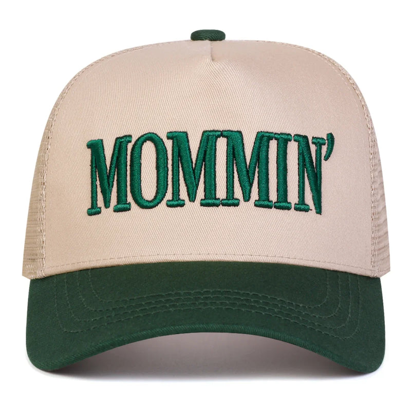 Sterling MOMMIN™ Mesh Baseball Cap Embroidered Letter Detail