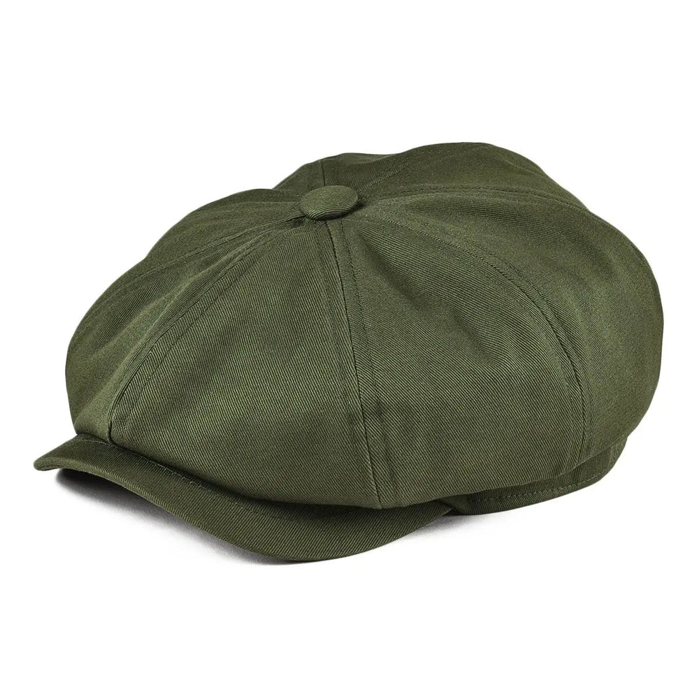 Sterling VL003 Cotton Newsboy Cap™   With Eight Panel Button Crown