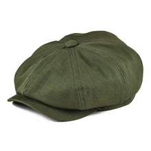 Sterling VL003 Cotton Newsboy Cap™   With Eight Panel Button Crown