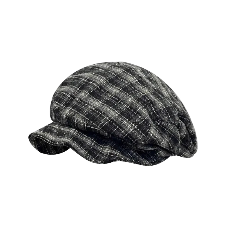 Sterling Painter Beret™ Contrasting Plaid Compact Crown