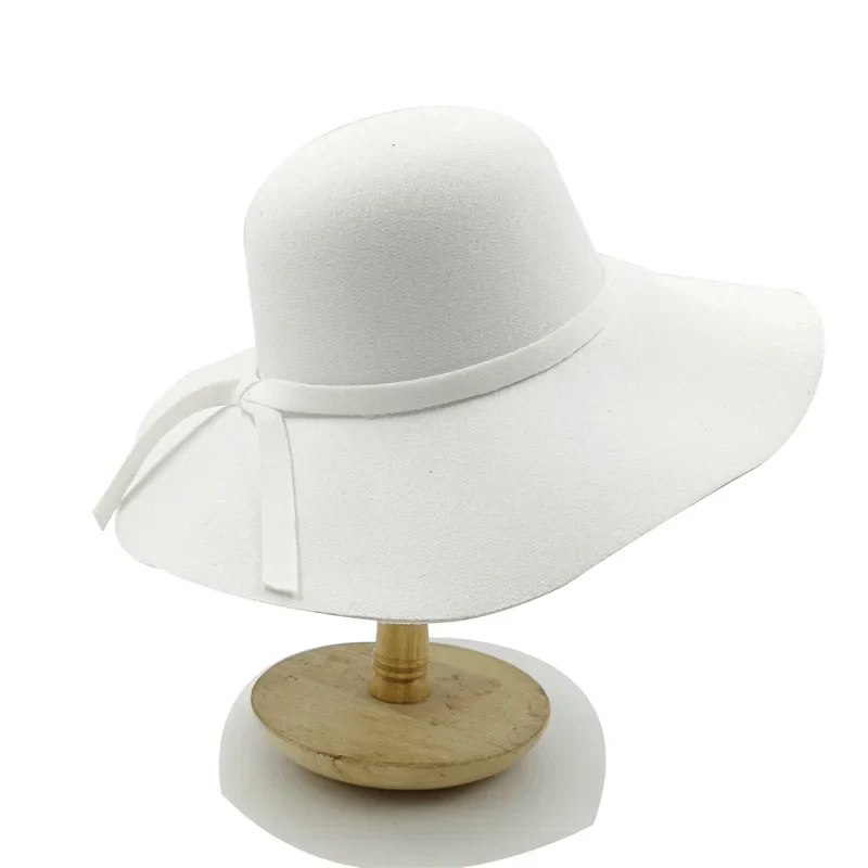 Sterling Wide Brim Fedora Hat™ Elegant Allure Felt Band