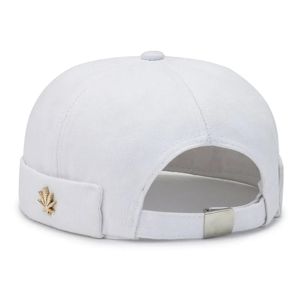 Sterling Metal Maple Leaf Curved Brim Cap™ Fabric Adjustable