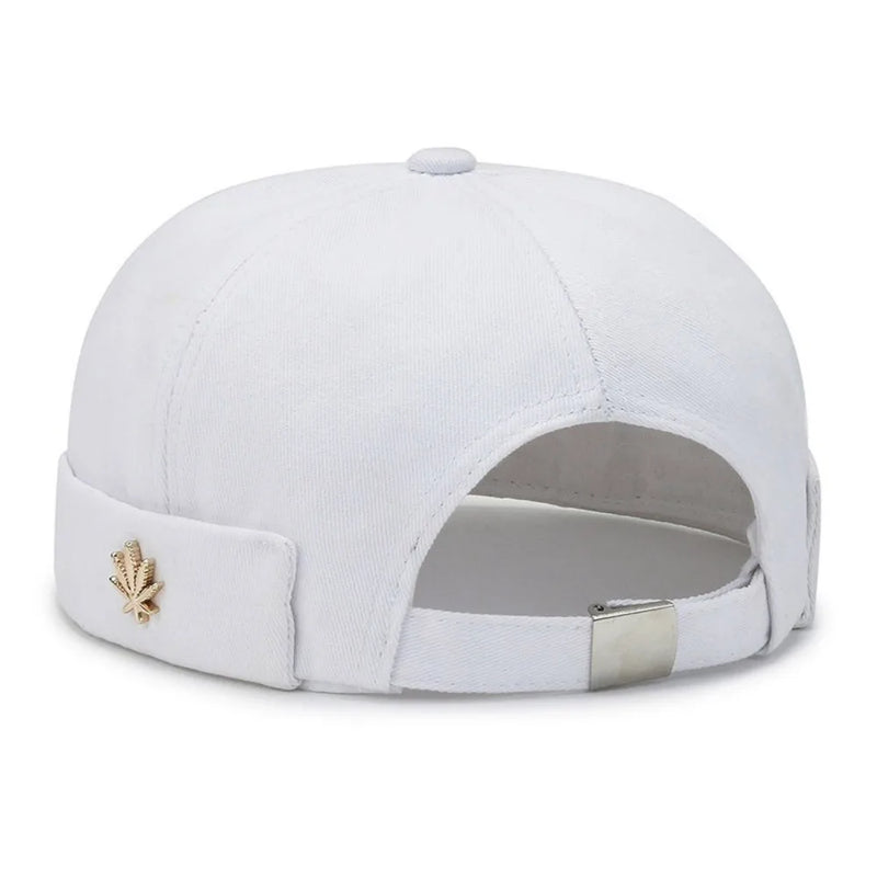 Sterling Metal Maple Leaf Curved Brim Cap™ Fabric Adjustable