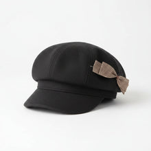 Sterling™ Elowen Painter Beret Wool Blend Roomy Crown With Bow Detail