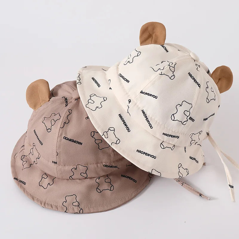 Sterling™ Cotton Toddler Bucket Hat with Bear Ears