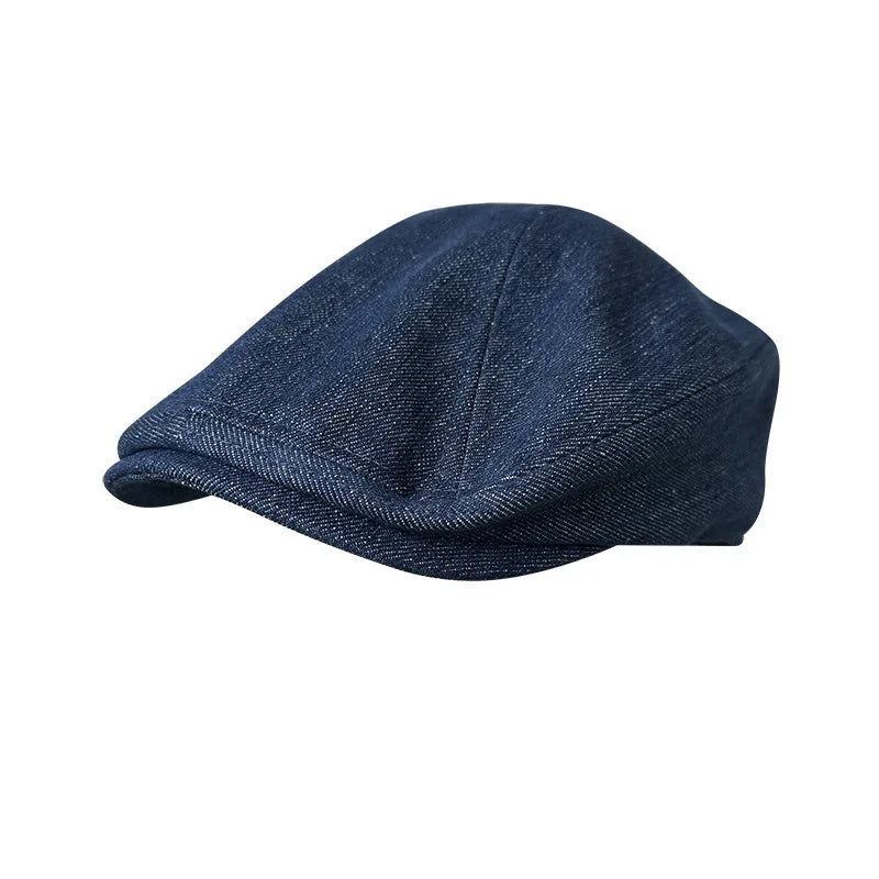Sterling™ Newsboy Cap Washed Cotton Denim Eight Panel Crown