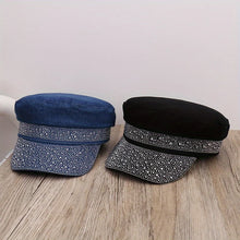 Sterling Flat Top Rhinestone Baseball Cap™ Mesh Back Arc Visor