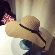 Sterling Riviera Belle™ Wide Brim Straw Sun Hat Bow Accent Edition