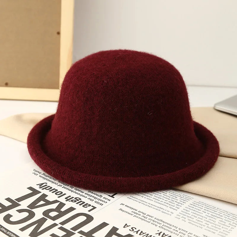 Sterling Elowen Wool Knit Topper Hat™  With Rolled Brim
