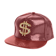 Sterling Dollar Style Flat Brim™ Baseball Cap Crocodile Pattern