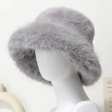 Sterling Solea Winter Bucket Hat™ Faux Mink Plush Bright Yellow