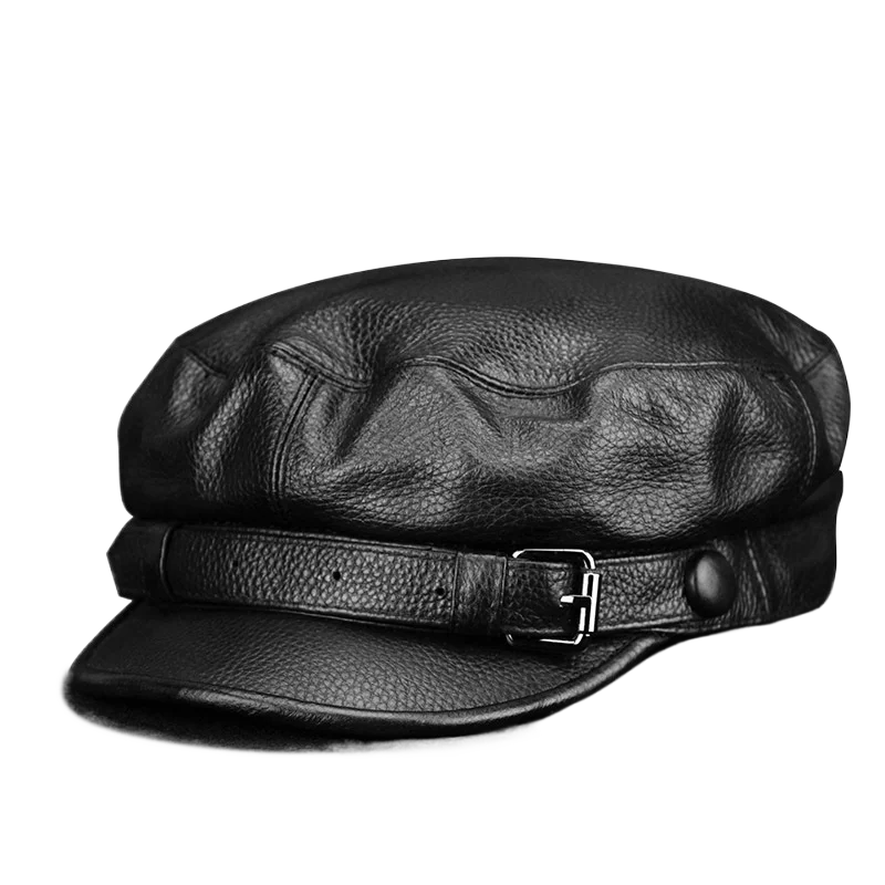 Sterling Leather Sailor Cap™ Soft Cowhide With Belted Accent