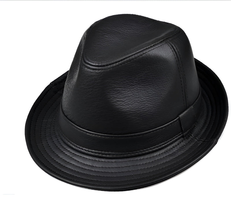 Sterling Trilby Hat™ Leather Short Brim Timeless Style