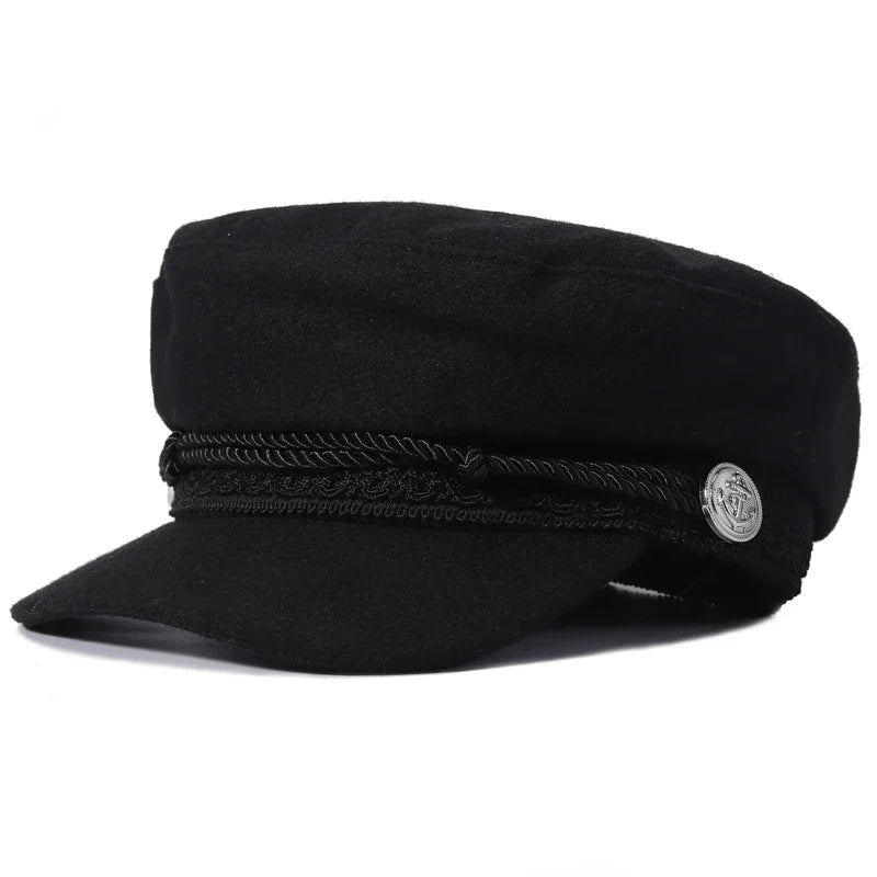 Sterling Sailor Cap Embroidered Rope Band™ & Nautical Buttons Cotton