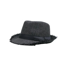 Sterling Trilby Straw Hat™ Frayed Brim Summer Style