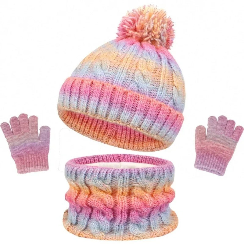 Sterling™ Nivali Toddler Winter Knit Set with Pom Pom Hat