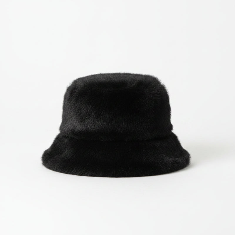 Sterling Solea Winter Bucket Hat™ Faux Mink Plush Bright Yellow