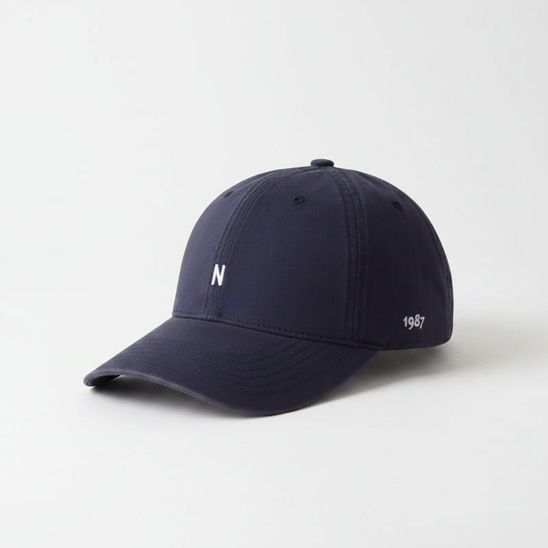 Sterling™ N Letter Duckbill Cap Cotton Blend Embroidered Crown