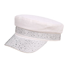 Sterling Rhinestone Flat Top Cap™ One Size Embellished Sun Hat