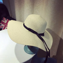 Sterling Riviera Belle™ Wide Brim Straw Sun Hat Bow Accent Edition