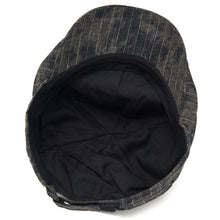Sterling Striped Cotton Flat Cap™ Adjustable Side Buckle