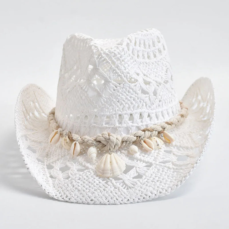 Sterling White Tide™ Cowboy Straw Hat Shell Accent