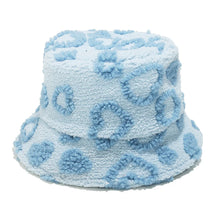 Sterling Cozette Sherpa Winter Bucket Hat with Heart Pattern™